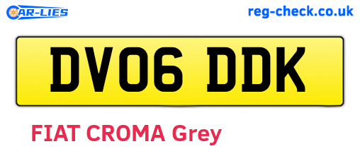 DV06DDK are the vehicle registration plates.