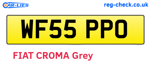WF55PPO are the vehicle registration plates.