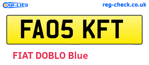 FA05KFT are the vehicle registration plates.