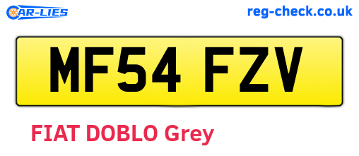MF54FZV are the vehicle registration plates.