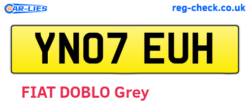 YN07EUH are the vehicle registration plates.