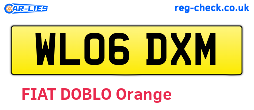 WL06DXM are the vehicle registration plates.