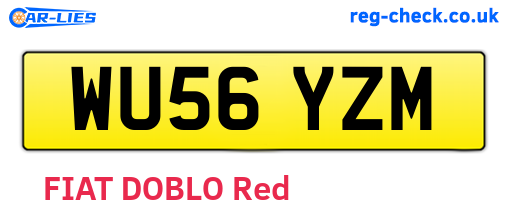 WU56YZM are the vehicle registration plates.
