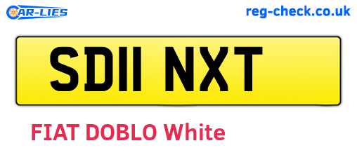 SD11NXT are the vehicle registration plates.