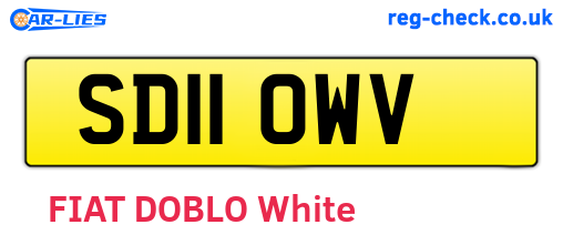 SD11OWV are the vehicle registration plates.
