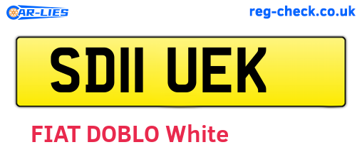 SD11UEK are the vehicle registration plates.