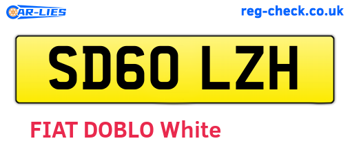 SD60LZH are the vehicle registration plates.