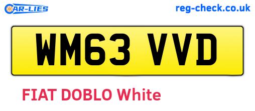 WM63VVD are the vehicle registration plates.