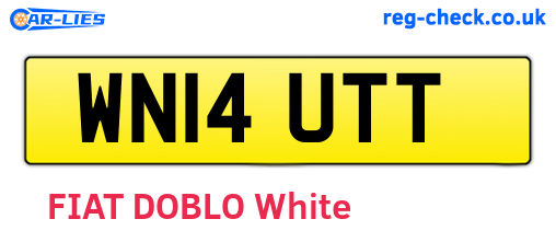 WN14UTT are the vehicle registration plates.