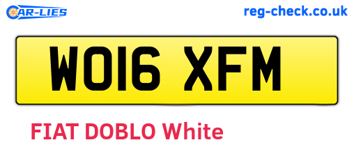 WO16XFM are the vehicle registration plates.