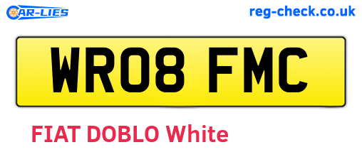 WR08FMC are the vehicle registration plates.