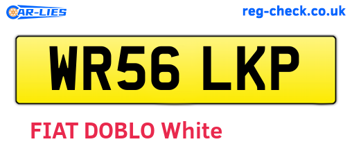 WR56LKP are the vehicle registration plates.