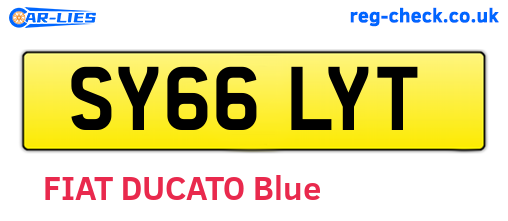 SY66LYT are the vehicle registration plates.