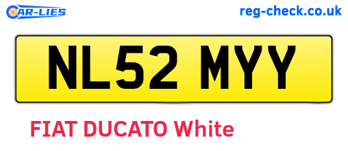 NL52MYY are the vehicle registration plates.