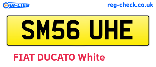 SM56UHE are the vehicle registration plates.