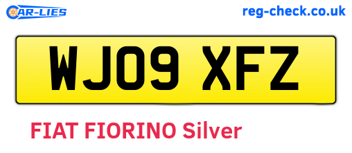 WJ09XFZ are the vehicle registration plates.