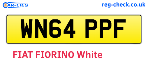 WN64PPF are the vehicle registration plates.