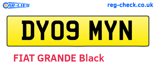 DY09MYN are the vehicle registration plates.