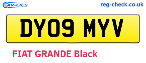 DY09MYV are the vehicle registration plates.