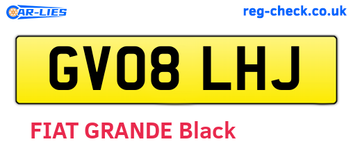 GV08LHJ are the vehicle registration plates.
