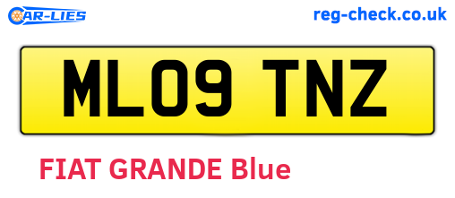 ML09TNZ are the vehicle registration plates.