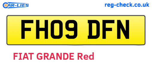 FH09DFN are the vehicle registration plates.