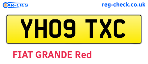 YH09TXC are the vehicle registration plates.