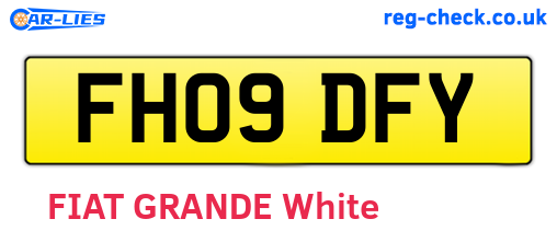 FH09DFY are the vehicle registration plates.
