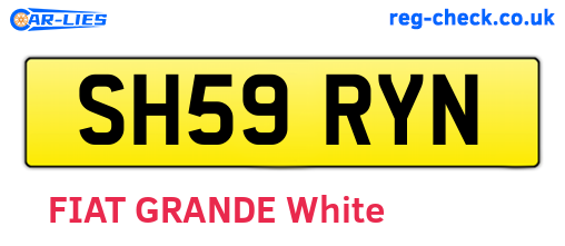 SH59RYN are the vehicle registration plates.