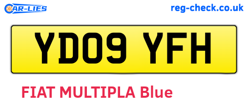 YD09YFH are the vehicle registration plates.