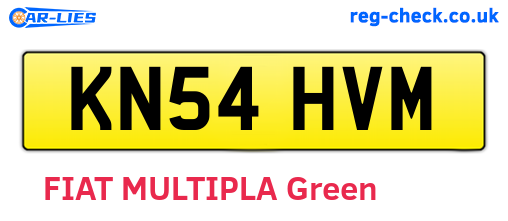 KN54HVM are the vehicle registration plates.