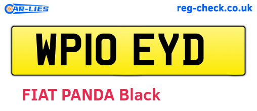WP10EYD are the vehicle registration plates.