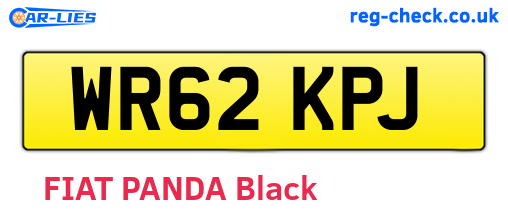 WR62KPJ are the vehicle registration plates.