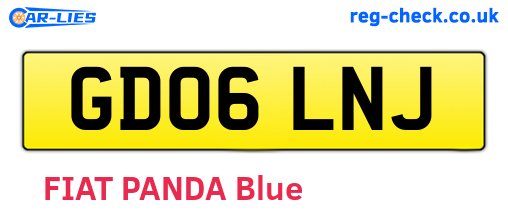 GD06LNJ are the vehicle registration plates.