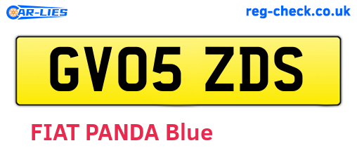 GV05ZDS are the vehicle registration plates.