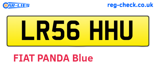 LR56HHU are the vehicle registration plates.
