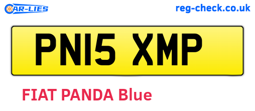 PN15XMP are the vehicle registration plates.