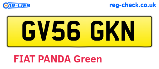 GV56GKN are the vehicle registration plates.