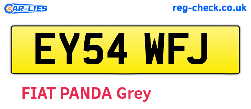 EY54WFJ are the vehicle registration plates.