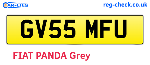 GV55MFU are the vehicle registration plates.