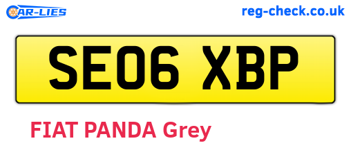 SE06XBP are the vehicle registration plates.
