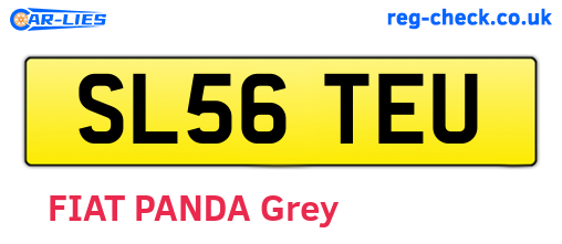 SL56TEU are the vehicle registration plates.