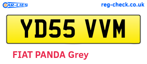 YD55VVM are the vehicle registration plates.
