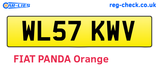 WL57KWV are the vehicle registration plates.