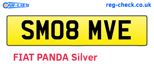 SM08MVE are the vehicle registration plates.