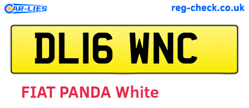 DL16WNC are the vehicle registration plates.