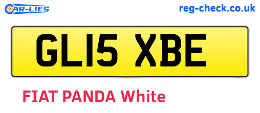 GL15XBE are the vehicle registration plates.