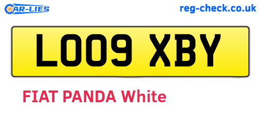 LO09XBY are the vehicle registration plates.