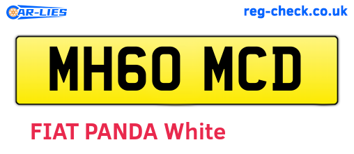 MH60MCD are the vehicle registration plates.