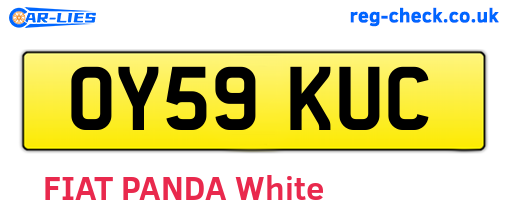 OY59KUC are the vehicle registration plates.